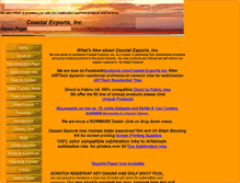 Tablet Screenshot of coastalexports.net